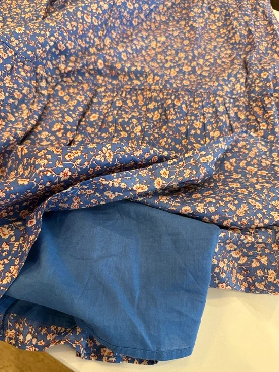 Madewell Lavender-Blue Floral Tiered Maxi Dress - Picture 8 of 8